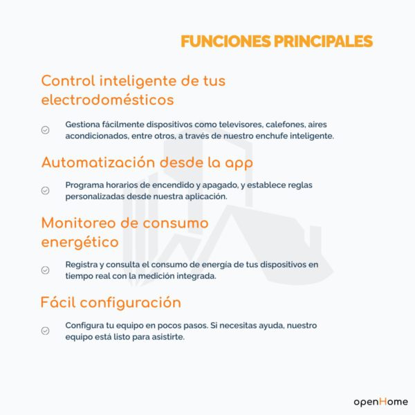 Enchufe Inteligente Wifi, 3 En Linea | Con Timer Y Consumo - Imagen 6