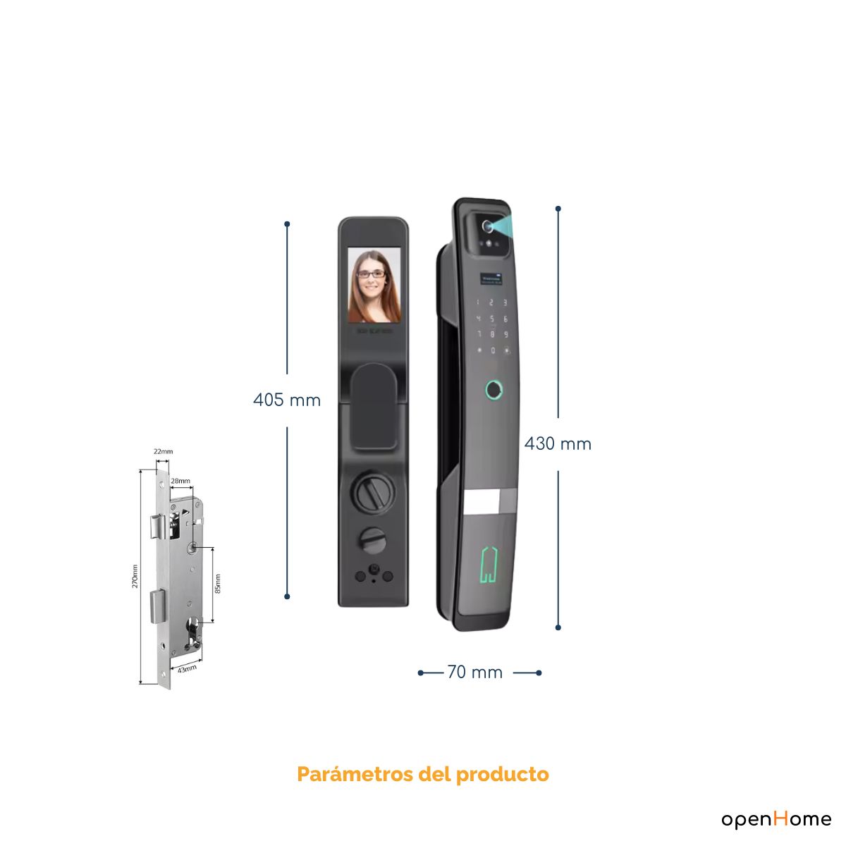Cerradura Inteligente Wifi Exterior H20P con Face ID - Imagen 5