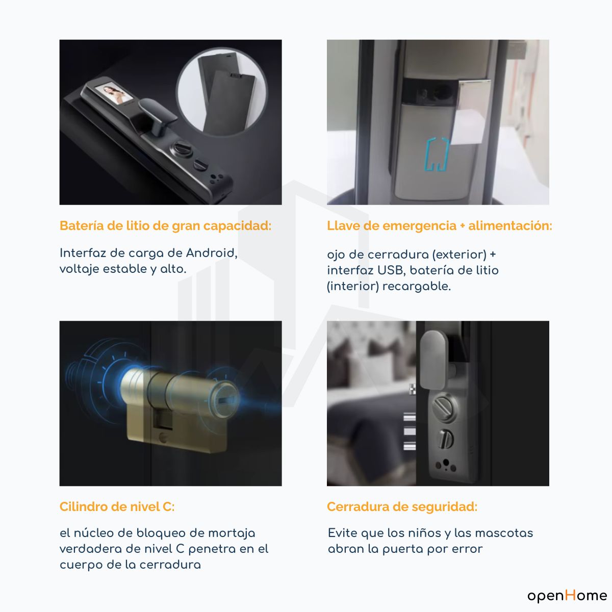 Cerradura Inteligente Wifi Exterior H20P con Face ID - Imagen 7