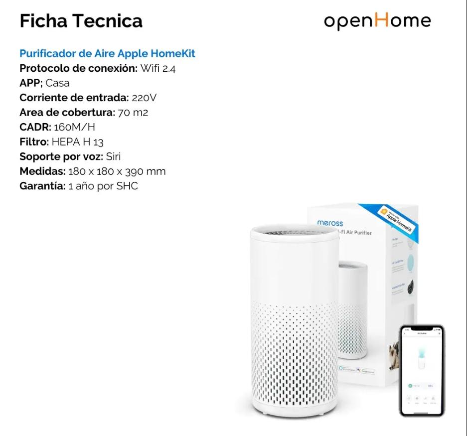 Purificador de Aire Apple HomeKit - Imagen 8