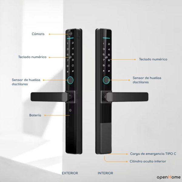 Cerradura Inteligente Exterior J04 doble huella - Imagen 5