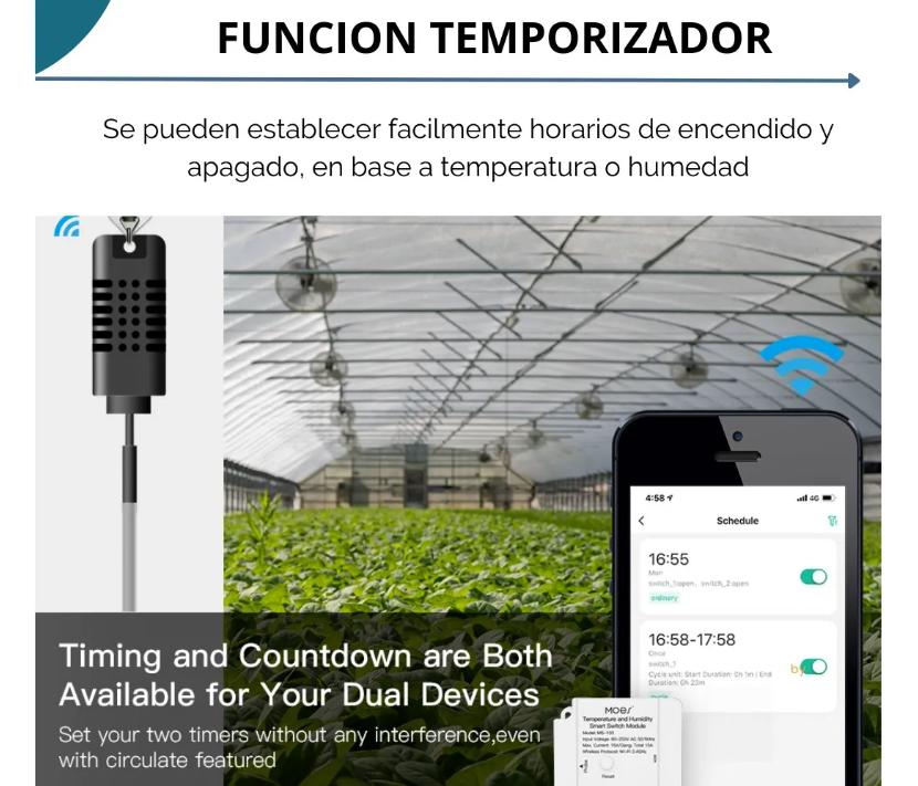 Sensor de Temperatura y Humedad, Para Cultivo | Tuya Smart - Imagen 4